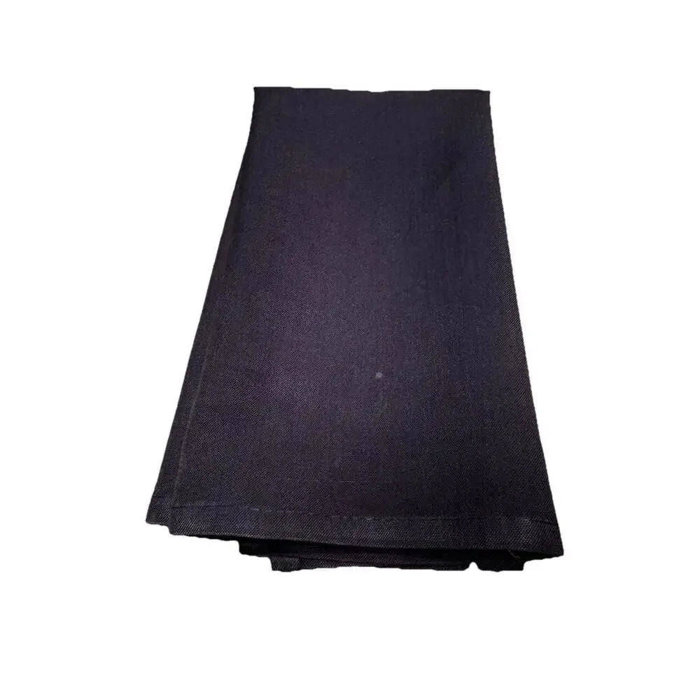 Black Linen Napkins 17 X17 Restaurant Quality 12 Ct. Pre owned‎